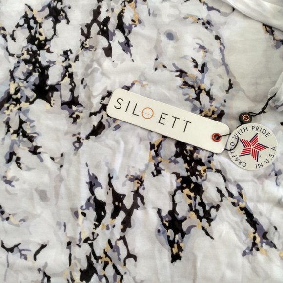 New with tags Siloett marble patterned scarf - Picture 1 of 7